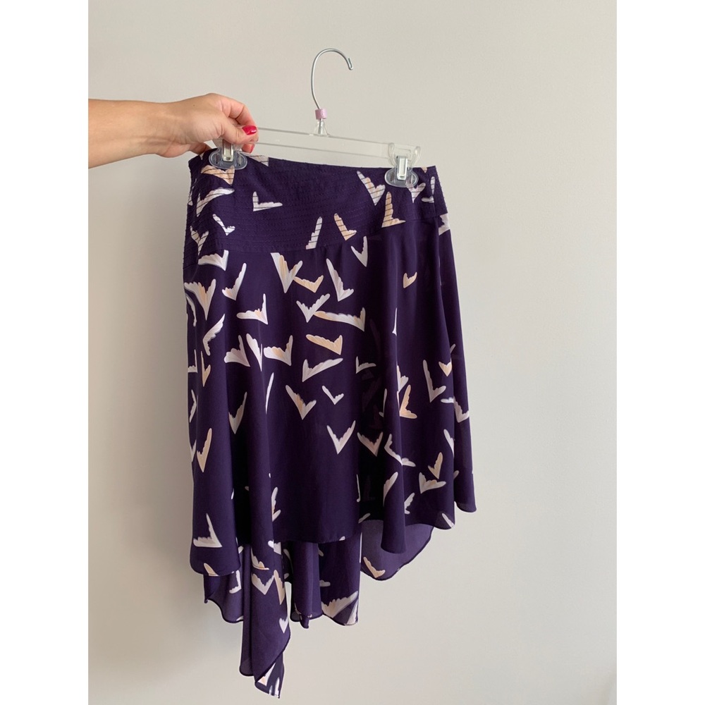 Beautiful Purple Asymetrical Skirt